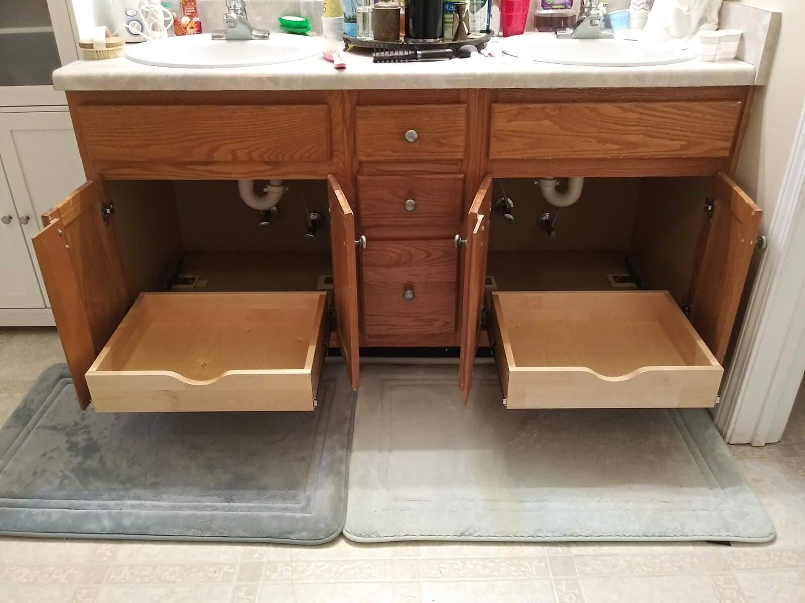 Master Bathroom Pullouts Full Extension