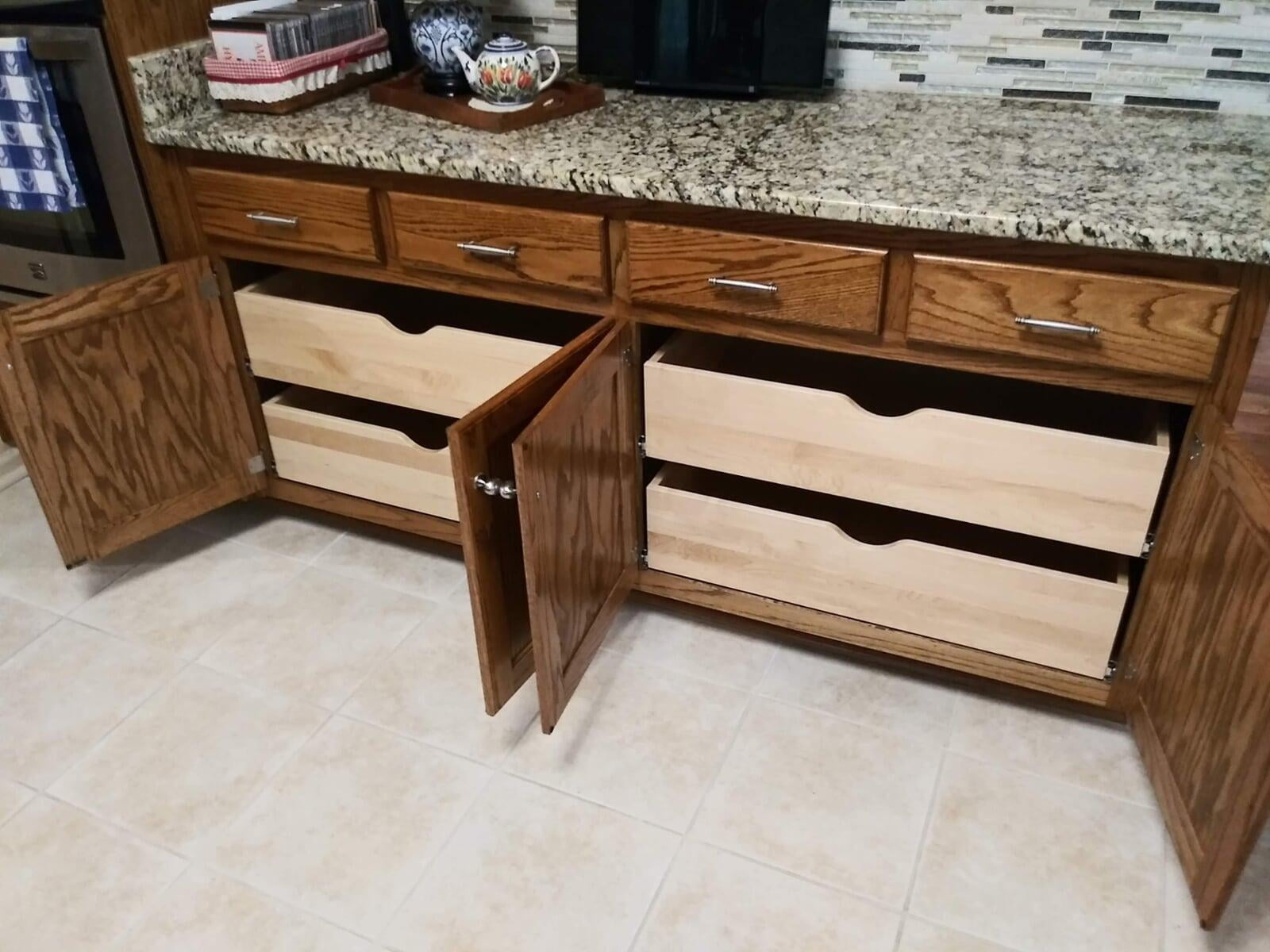 Hard Maple Pullout Drawers